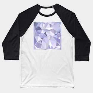 Lavender Abstract Low Polygon Background Baseball T-Shirt